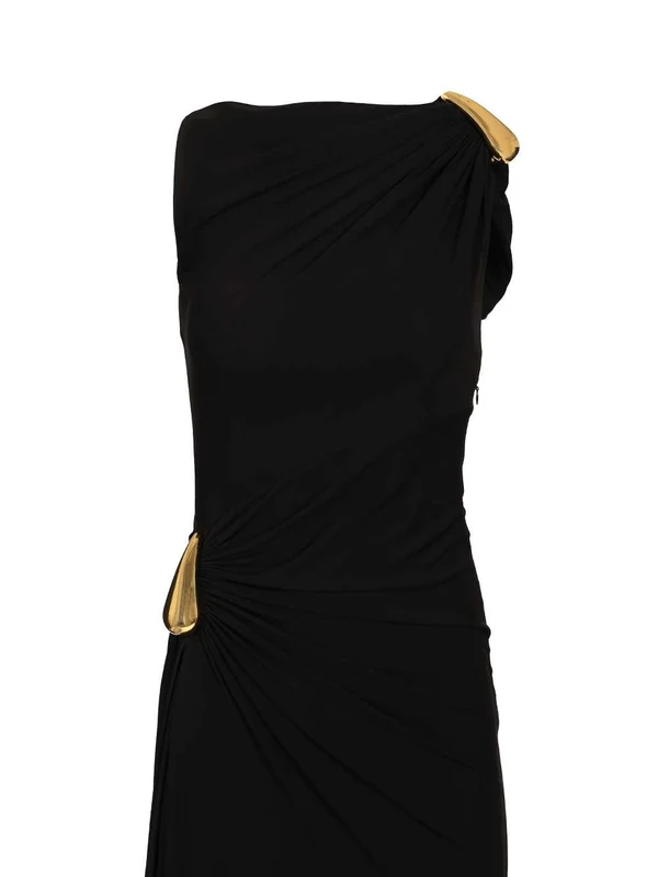 Bottega Veneta Black Long Dress - Image 3