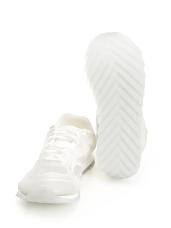Bottega Veneta White Low Top Sneakers - Image 5
