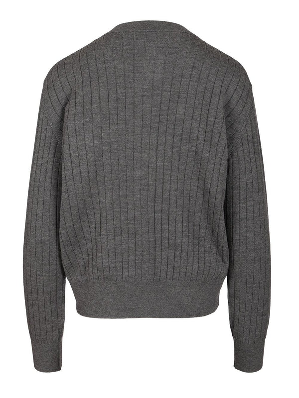 Bottega Veneta Grey Cardigans - Image 2