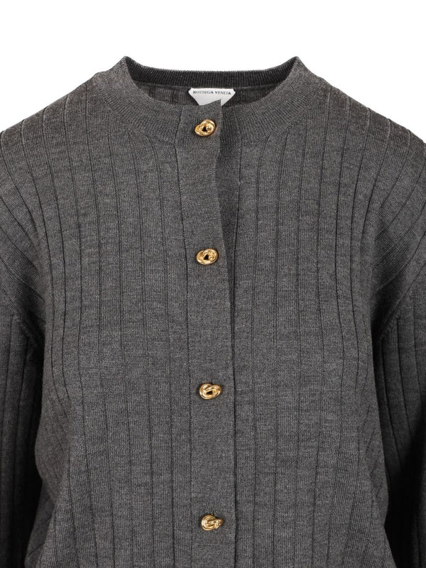 Bottega Veneta Grey Cardigans - Image 4