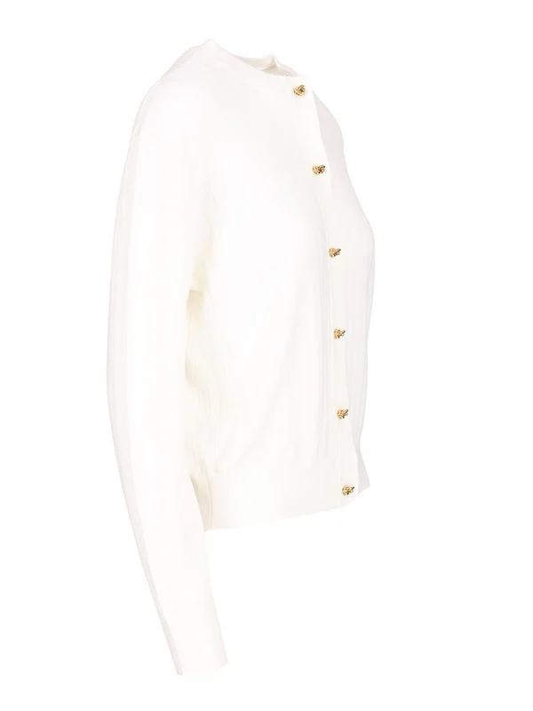 Bottega Veneta White Cardigans - Image 3