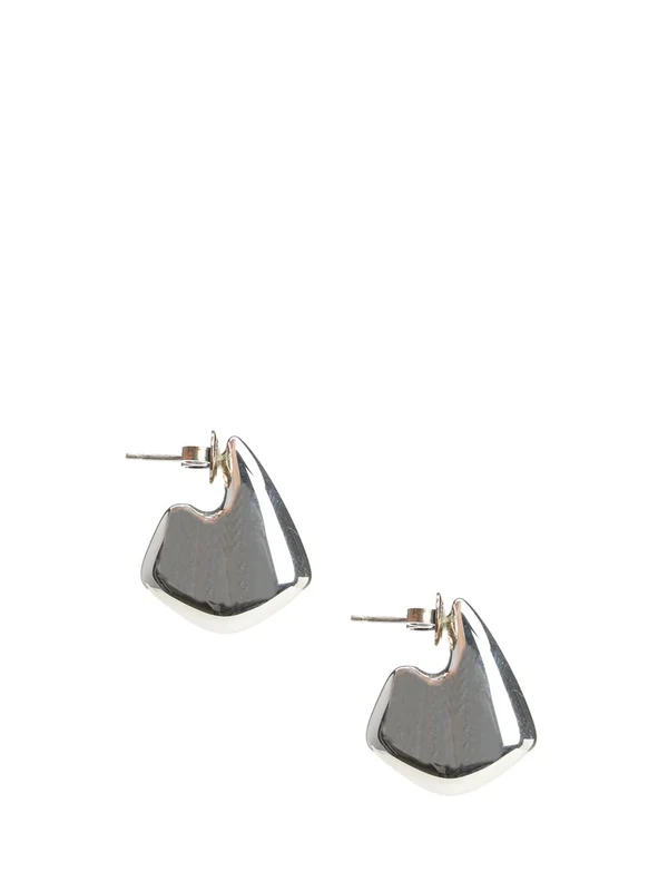 Bottega Veneta Silver Earrings - Image 2