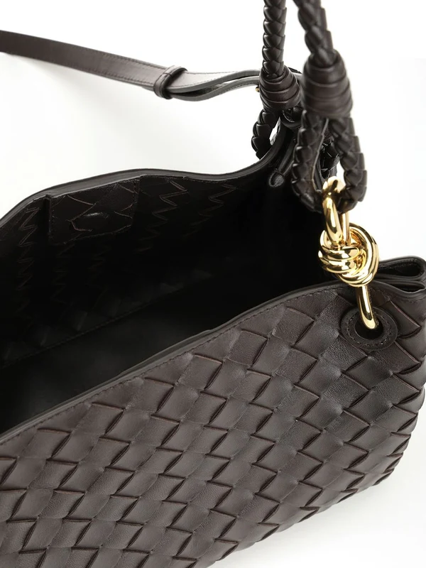 Bottega Veneta Parachute Medium Brown Crossbody & Shoulder Bags - Image 4