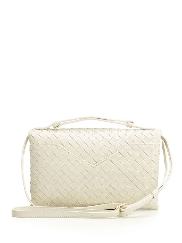 Bottega Veneta Brass Lock White Crossbody & Shoulder Bags - Image 3