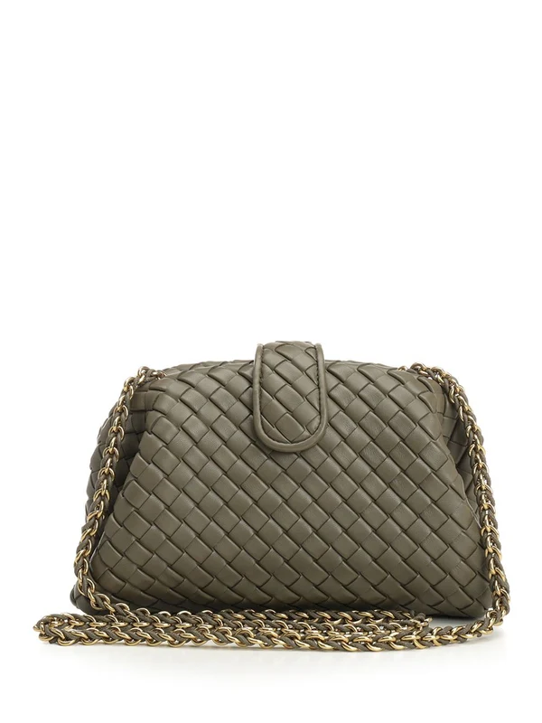 Bottega Veneta Lauren 1980 Small Green Clutch Bags - Image 3