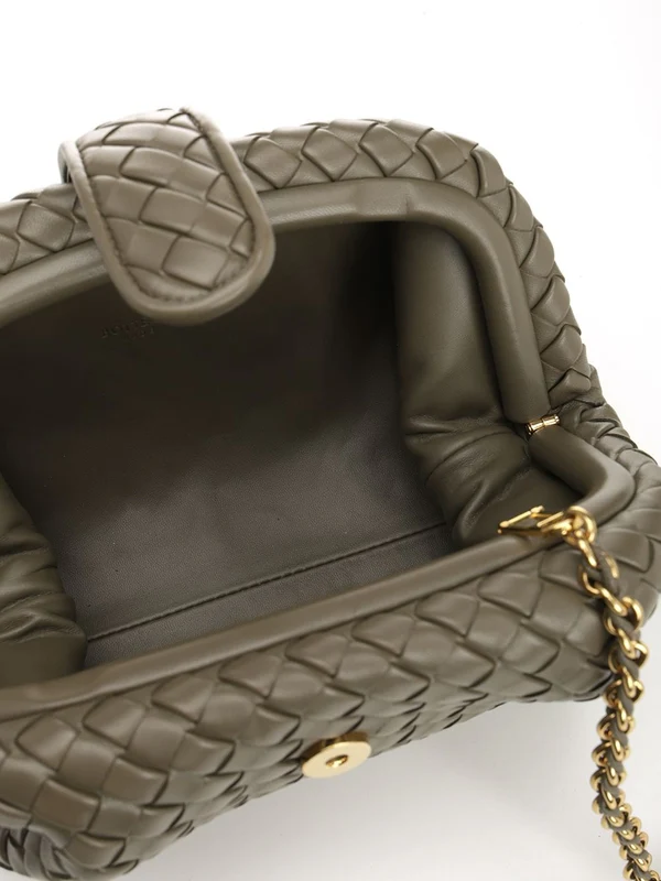 Bottega Veneta Lauren 1980 Small Green Clutch Bags - Image 4