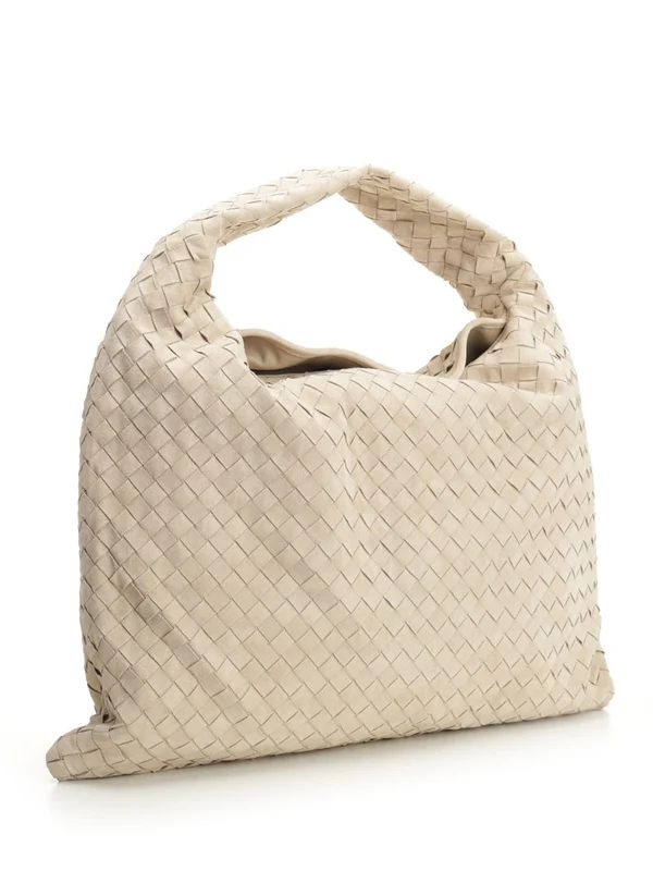 Bottega Veneta Hop Large Beige Tote Bags - Image 2