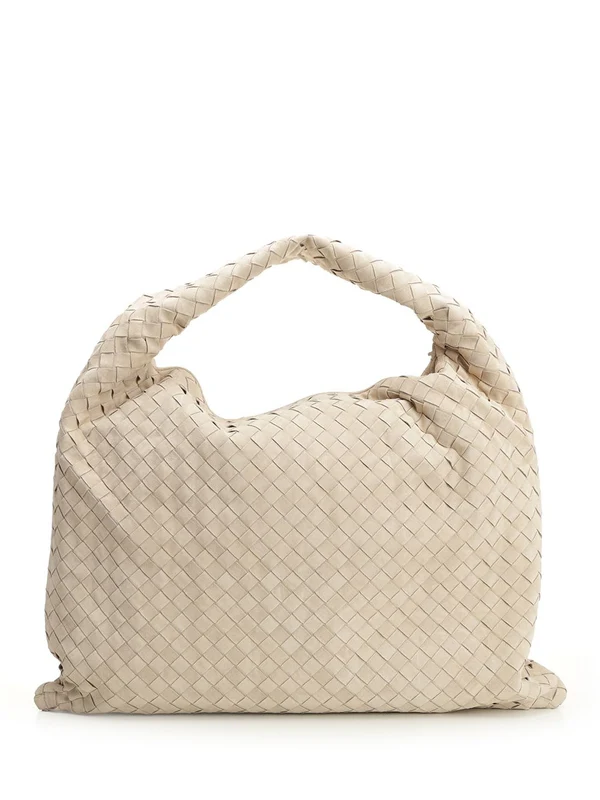 Bottega Veneta Hop Large Beige Tote Bags - Image 3