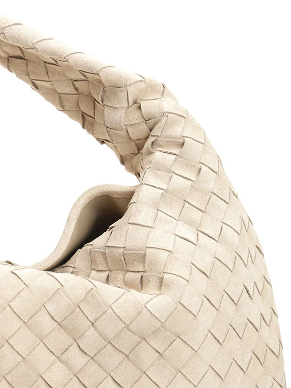 Bottega Veneta Hop Large Beige Tote Bags - Image 5