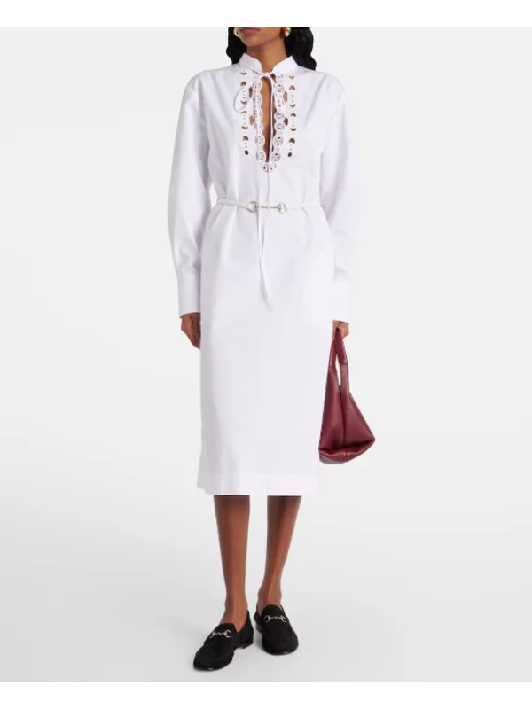 Gucci White Midi Dress - Image 2