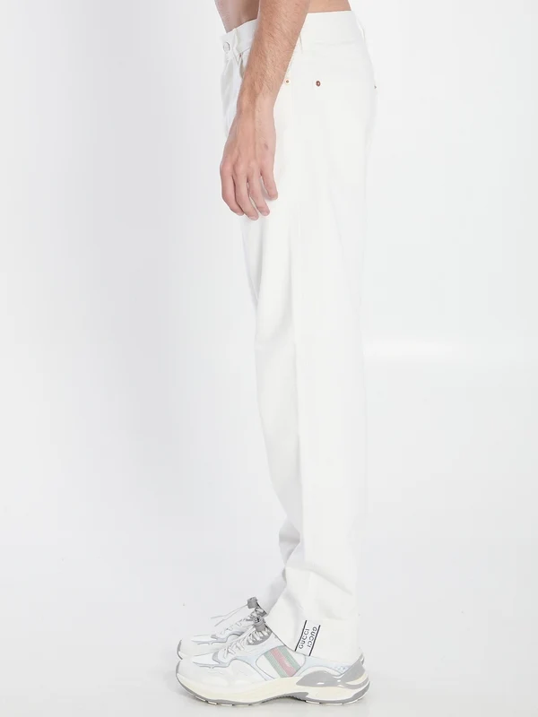 Gucci White Denim Pants - Image 2