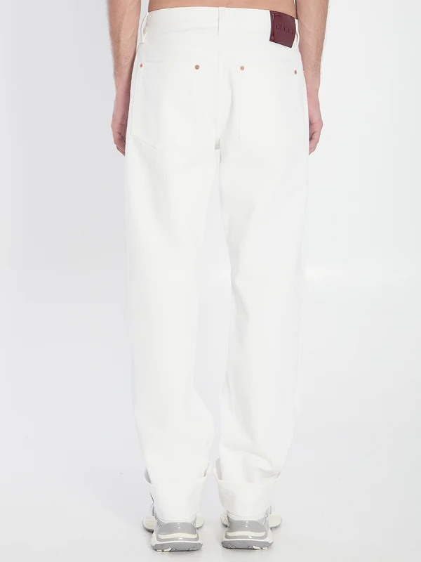 Gucci White Denim Pants - Image 3