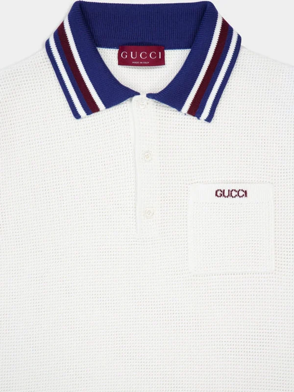 Gucci White Polo Shirts - Image 3