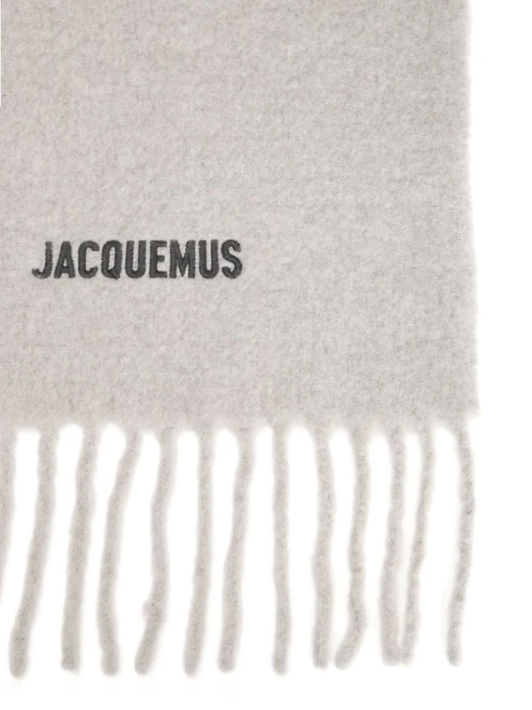 Jacquemus Grey Wool Mufflers - Image 2