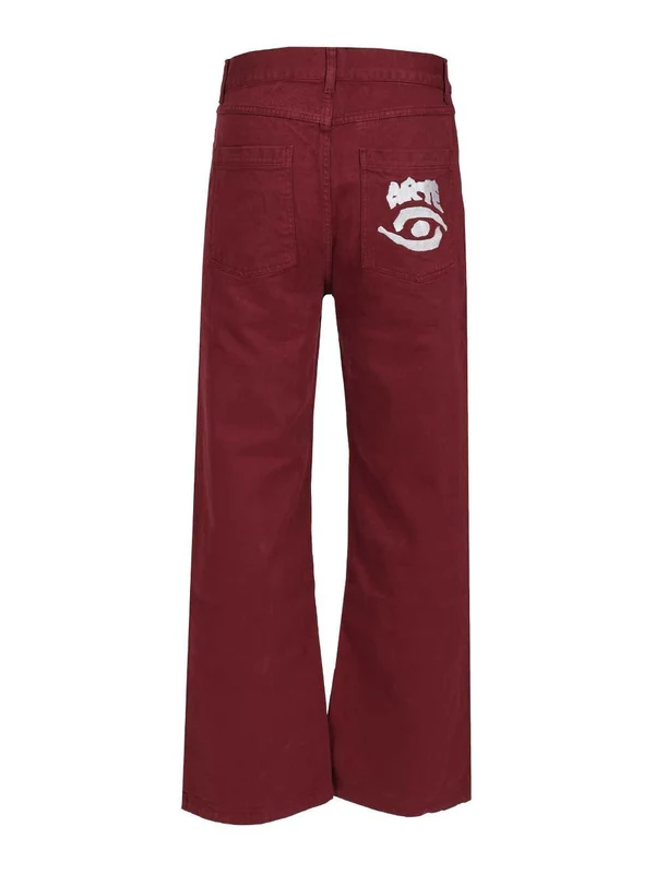 Arte Burgundy Denim Pants - Image 2