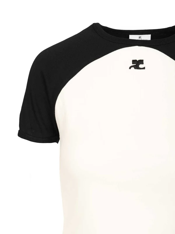 Courrèges Black White Half Sleeve - Image 3