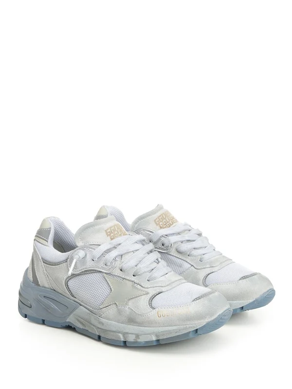 Golden Goose Blue Low Top Sneakers - Image 2