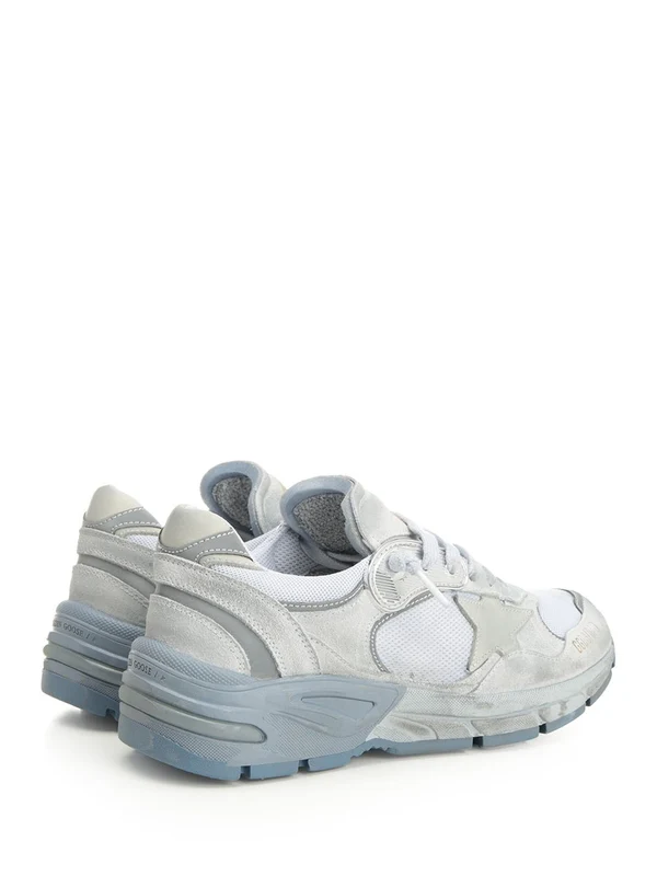 Golden Goose Blue Low Top Sneakers - Image 3