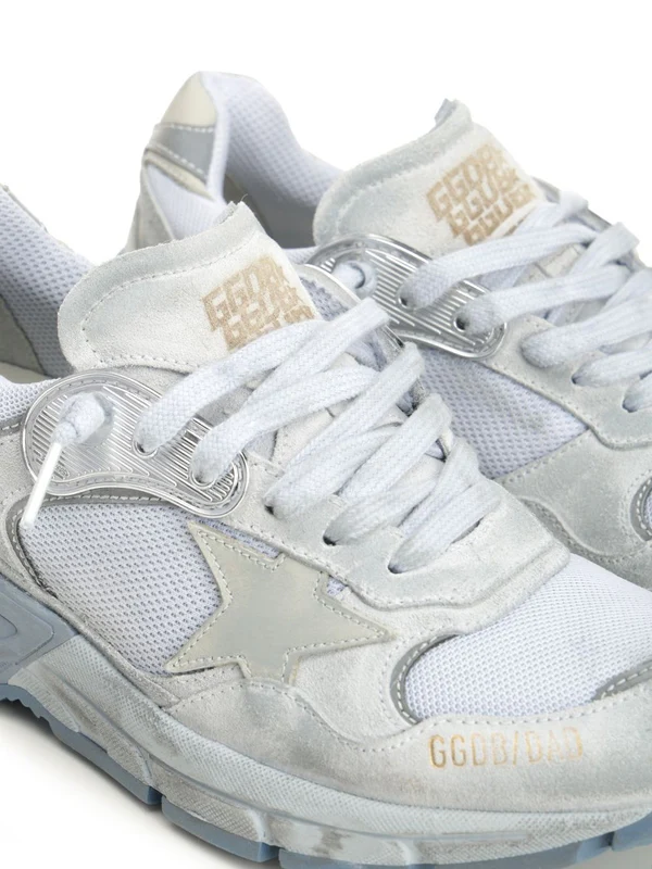Golden Goose Blue Low Top Sneakers - Image 6
