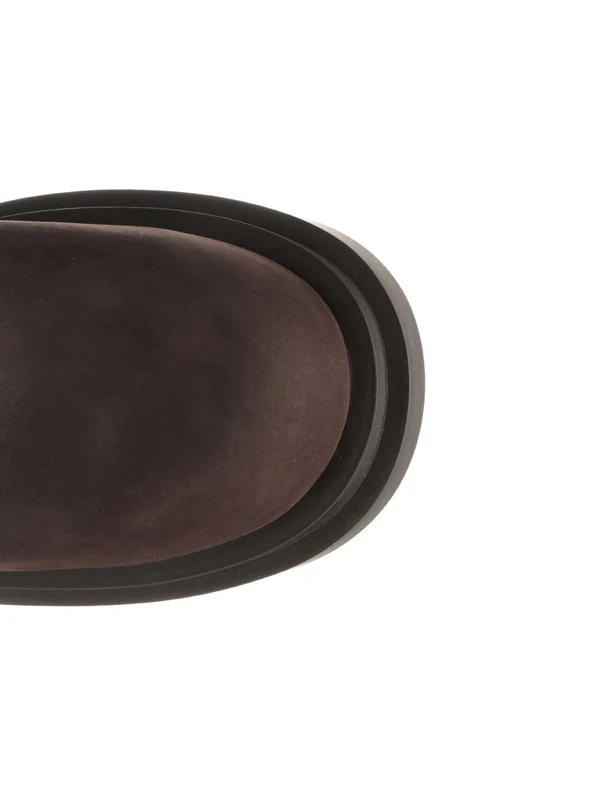 Rick Owens Brown Middle Boots - Image 4