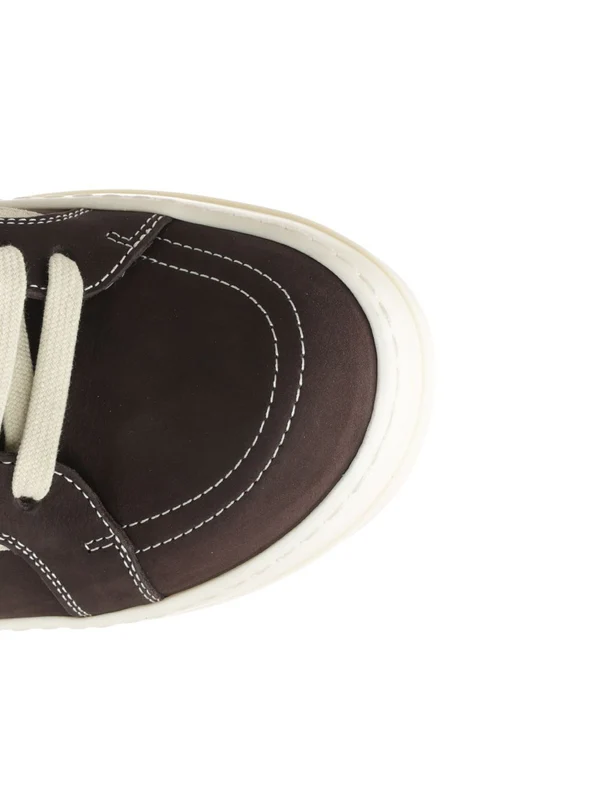 Rick Owens Brown Low Top Sneakers - Image 4