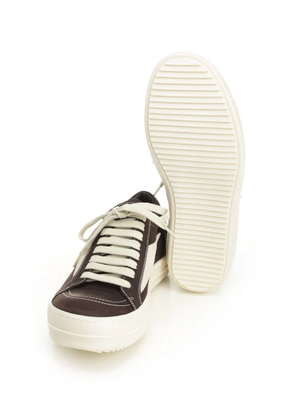 Rick Owens Brown Low Top Sneakers - Image 5