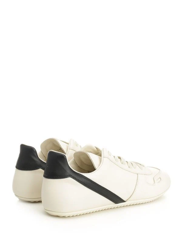 Rick Owens White Low Top Sneakers - Image 3