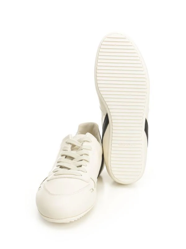 Rick Owens White Low Top Sneakers - Image 4