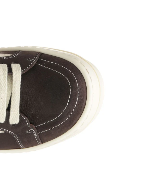 Rick Owens Brown Low Top Sneakers - Image 4