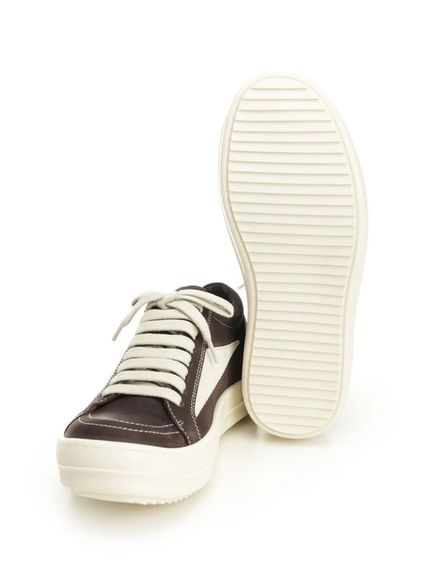 Rick Owens Brown Low Top Sneakers - Image 5