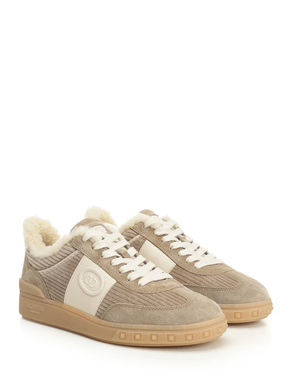 Valentino Beige Low Top Sneakers - Image 2
