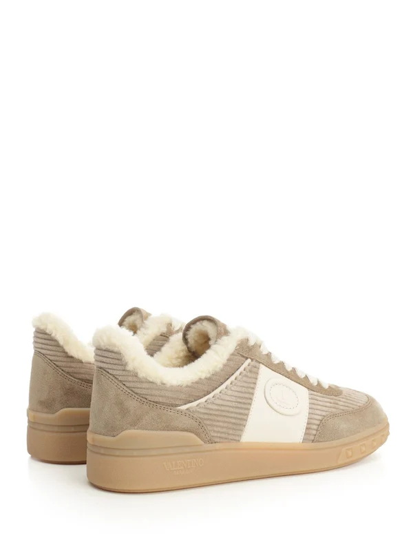 Valentino Beige Low Top Sneakers - Image 3