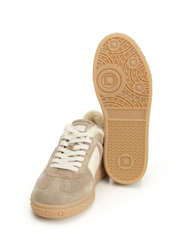 Valentino Beige Low Top Sneakers - Image 5