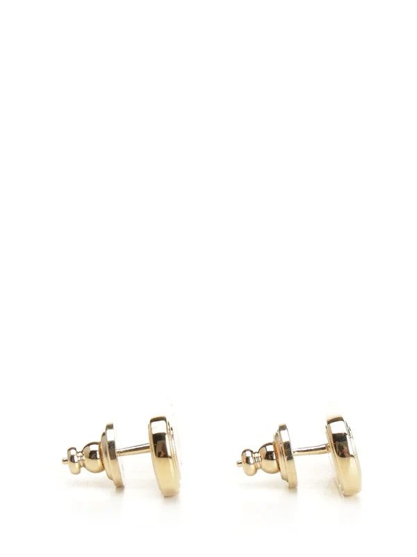 Valentino Gold Pink Earrings - Image 2