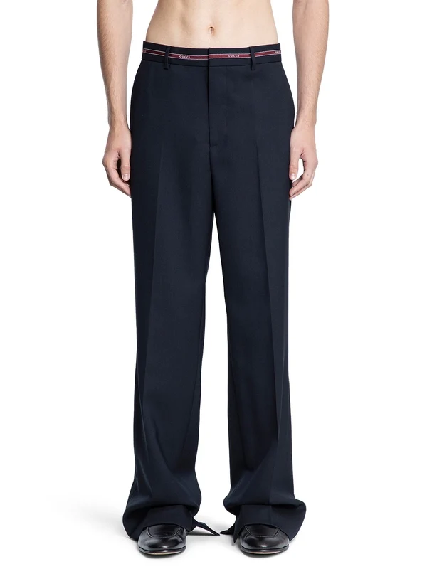 Gucci Navy Tailored Pants - Image 2