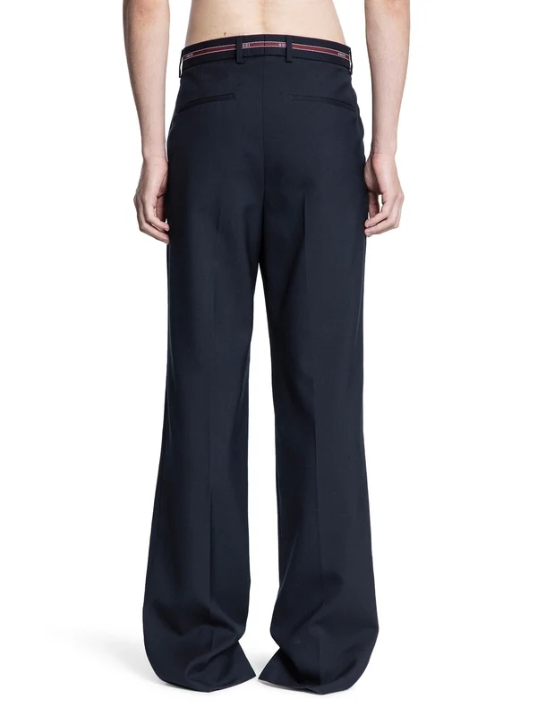 Gucci Navy Tailored Pants - Image 3