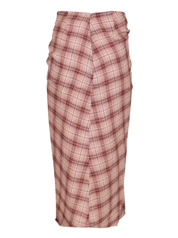 Isabel Marant Etoile Pink Checked Skirts - Image 2