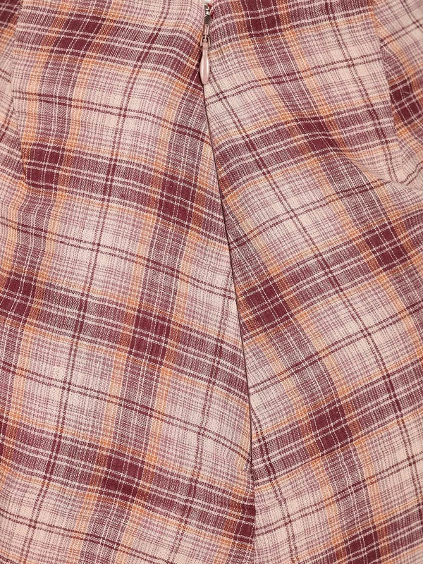 Isabel Marant Etoile Pink Checked Skirts - Image 4