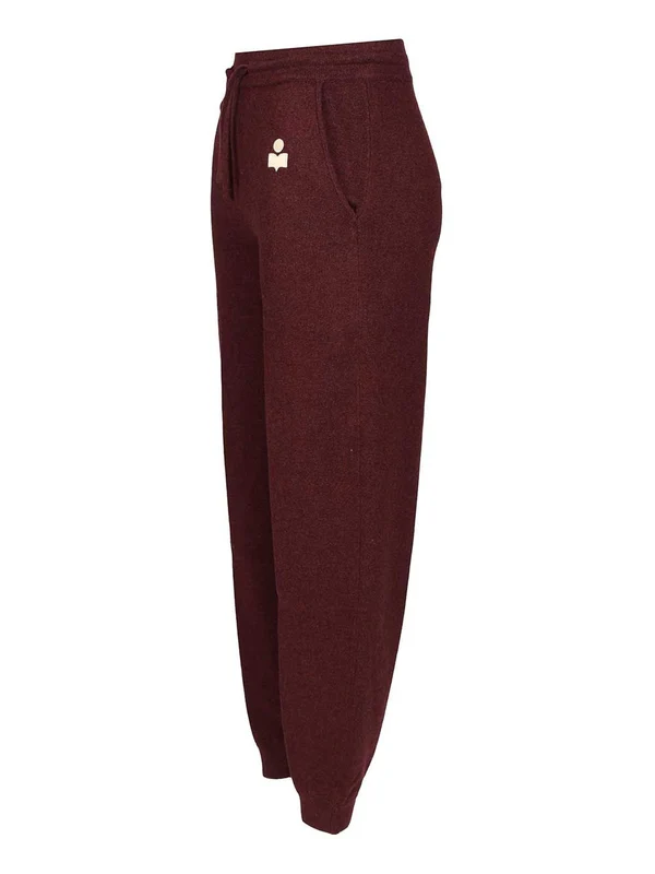 Isabel Marant Etoile Burgundy Casual Pants - Image 3
