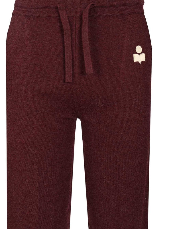 Isabel Marant Etoile Burgundy Casual Pants - Image 4