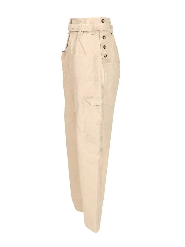 Isabel Marant Etoile Beige Casual Pants - Image 3