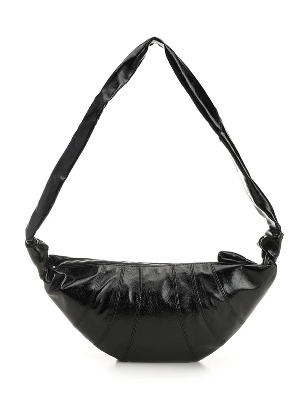 Lemaire Croissant Medium Black Cross Bags - Image 3