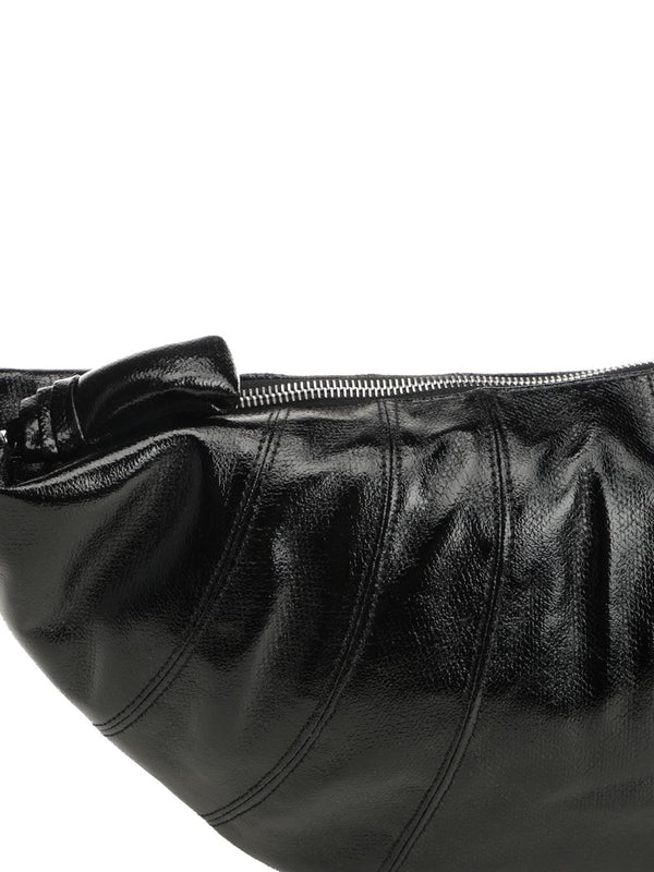 Lemaire Croissant Medium Black Cross Bags - Image 5