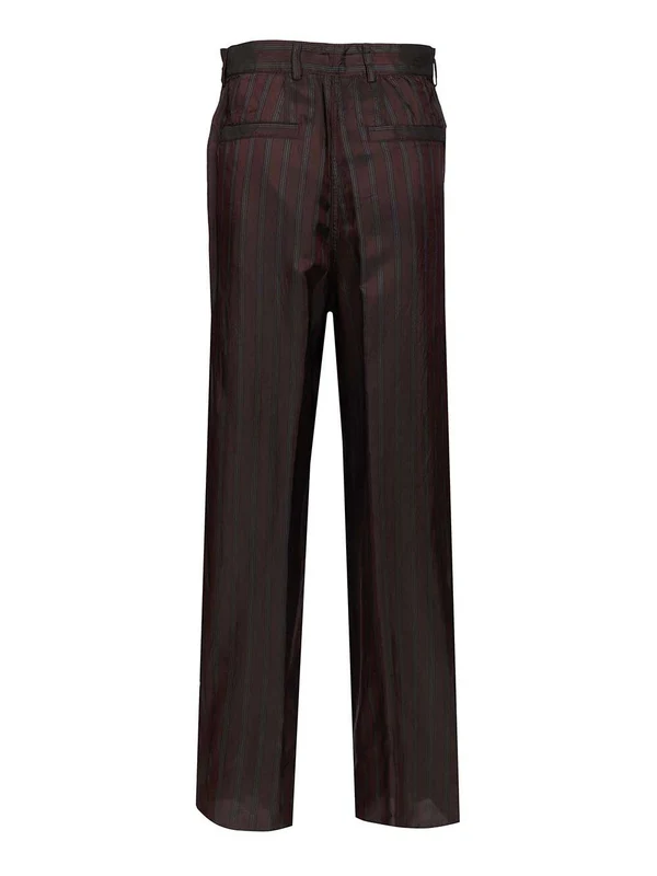 Dries Van Noten Burgundy Trousers - Image 2
