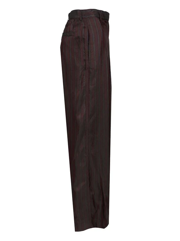 Dries Van Noten Burgundy Trousers - Image 3