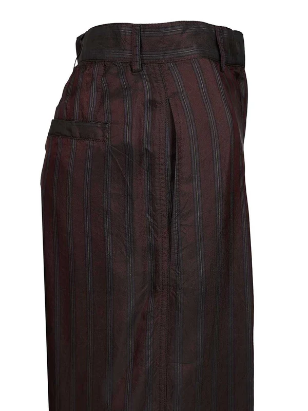 Dries Van Noten Burgundy Trousers - Image 5