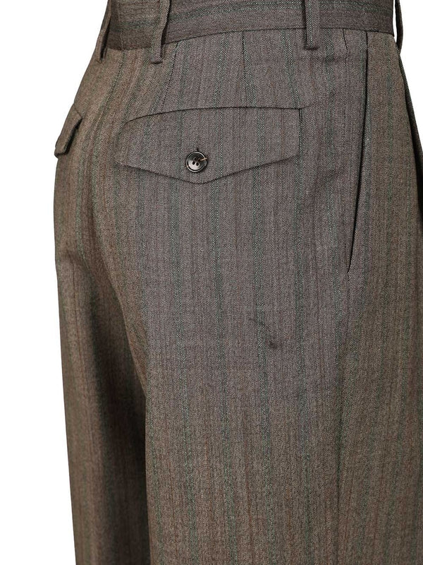 Dries Van Noten Grey Tailored Pants - Image 5