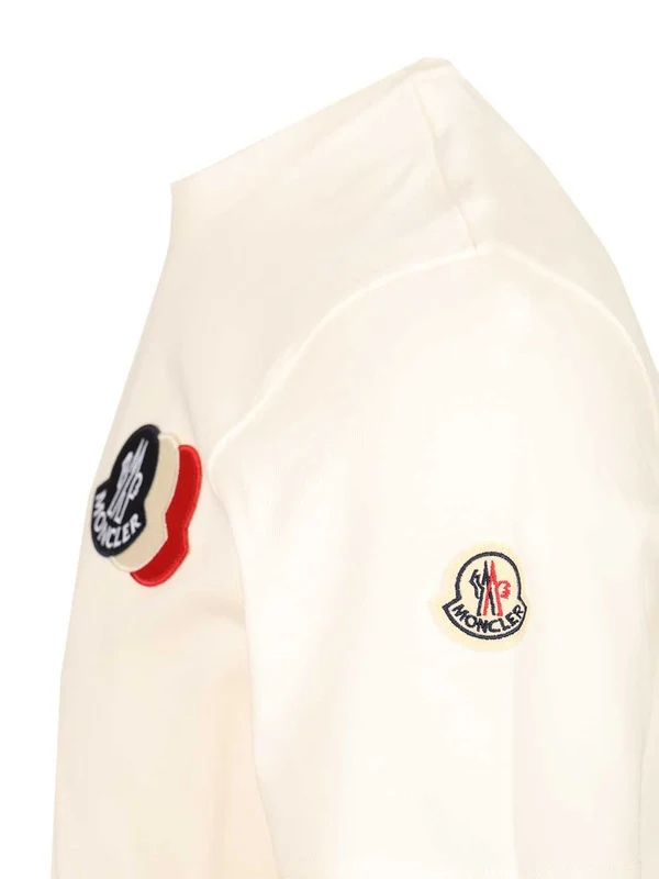Moncler White Half Sleeve - Image 4