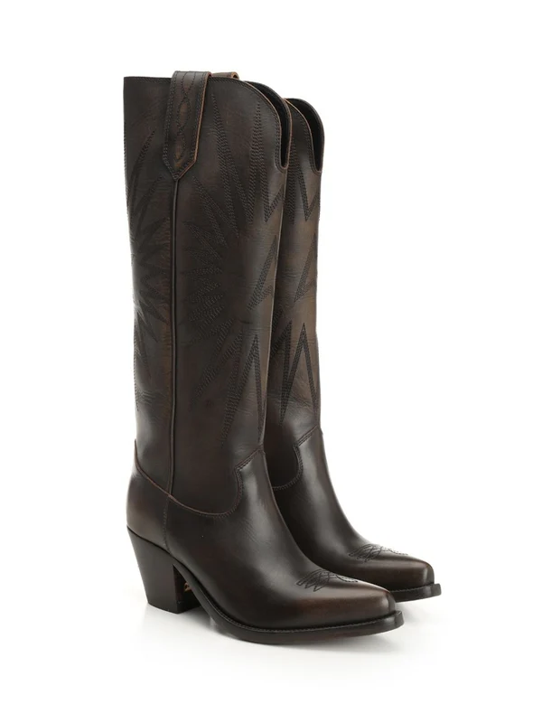Golden Goose Brown Middle Boots - Image 2