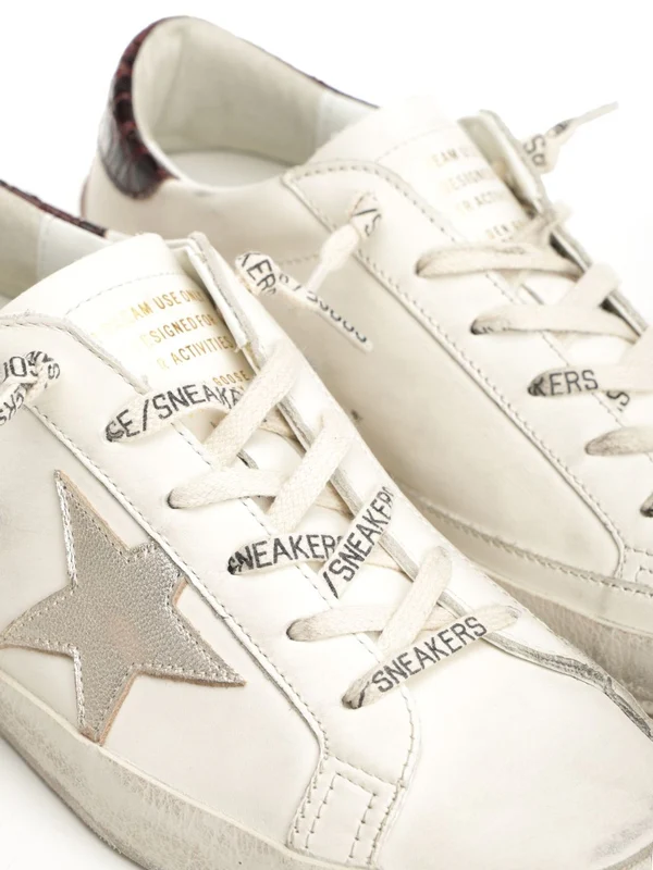Golden Goose White Low Top Sneakers - Image 6